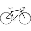 download Bicycle clipart image with 270 hue color