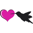 download Bird Heart clipart image with 315 hue color