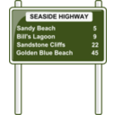 download Road Distances Sign clipart image with 315 hue color