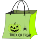 download Trick Or Treat Bag clipart image with 45 hue color