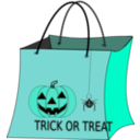 download Trick Or Treat Bag clipart image with 135 hue color