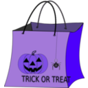 download Trick Or Treat Bag clipart image with 225 hue color