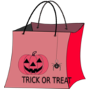 download Trick Or Treat Bag clipart image with 315 hue color