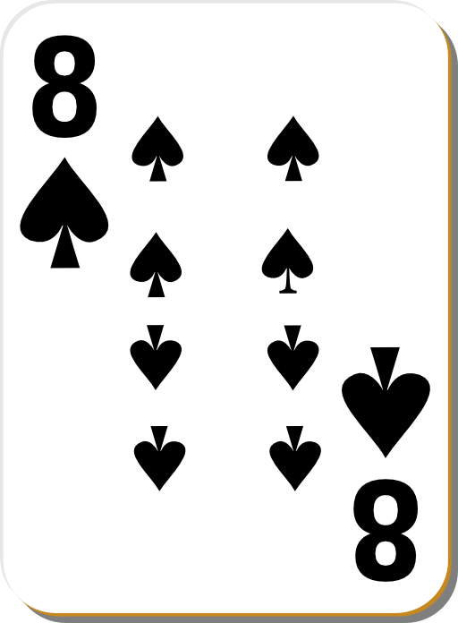 White Deck 8 Of Spades