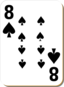 White Deck 8 Of Spades