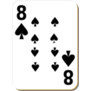 White Deck 8 Of Spades