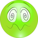 download Hypnotized Smiley Emoticon clipart image with 45 hue color