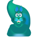 download Squirrel clipart image with 180 hue color