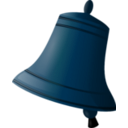 download Bell clipart image with 180 hue color