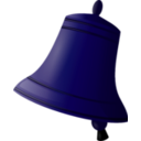 download Bell clipart image with 225 hue color