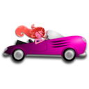 download Glamorous Lady Driving clipart image with 315 hue color
