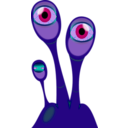 download Extraterrestrial Eye Plant clipart image with 135 hue color