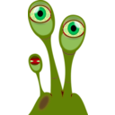 download Extraterrestrial Eye Plant clipart image with 315 hue color