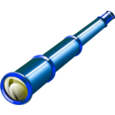 download Spyglass clipart image with 180 hue color