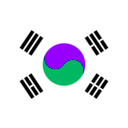 download Flag Of South Korea clipart image with 270 hue color