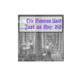 download Cite Sources Used Just As They Did clipart image with 270 hue color