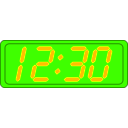 download Digital Clock clipart image with 45 hue color