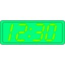 download Digital Clock clipart image with 90 hue color