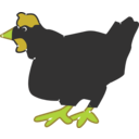 download Hen clipart image with 45 hue color