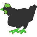 download Hen clipart image with 90 hue color