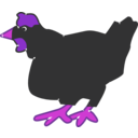 download Hen clipart image with 270 hue color