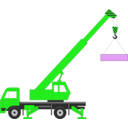 download Crane clipart image with 90 hue color