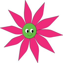 Pink Green Sun Flower