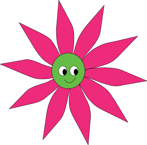 Pink Green Sun Flower