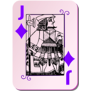 download Guyenne Deck Jack Of Diamonds clipart image with 270 hue color