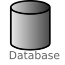 download Database Symbol Labelled clipart image with 0 hue color