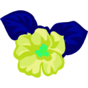 download African Violets 2 clipart image with 90 hue color