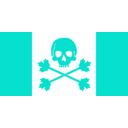 download Pirate Flag Of Canada clipart image with 180 hue color