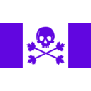 download Pirate Flag Of Canada clipart image with 270 hue color