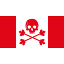 download Pirate Flag Of Canada clipart image with 0 hue color