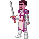 download Knight clipart image with 315 hue color