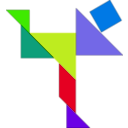 download Tangram clipart image with 45 hue color