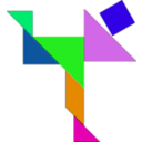 download Tangram clipart image with 90 hue color