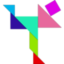 download Tangram clipart image with 135 hue color