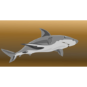 download Shark clipart image with 180 hue color