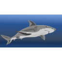 download Shark clipart image with 0 hue color