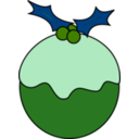 download Christmas Pudding clipart image with 90 hue color