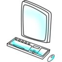 download Computer clipart image with 0 hue color