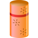 download Shiny Pink And Purple Cylinder Container clipart image with 90 hue color