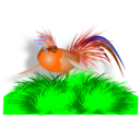 download Colourful Bird clipart image with 0 hue color