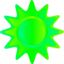 download Red Orange And Yellow Sun clipart image with 90 hue color