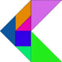 download Tangram clipart image with 90 hue color