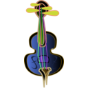 download Violin clipart image with 45 hue color