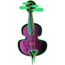 download Violin clipart image with 135 hue color