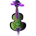 download Violin clipart image with 270 hue color