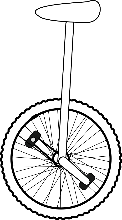 Unicycle Line Art